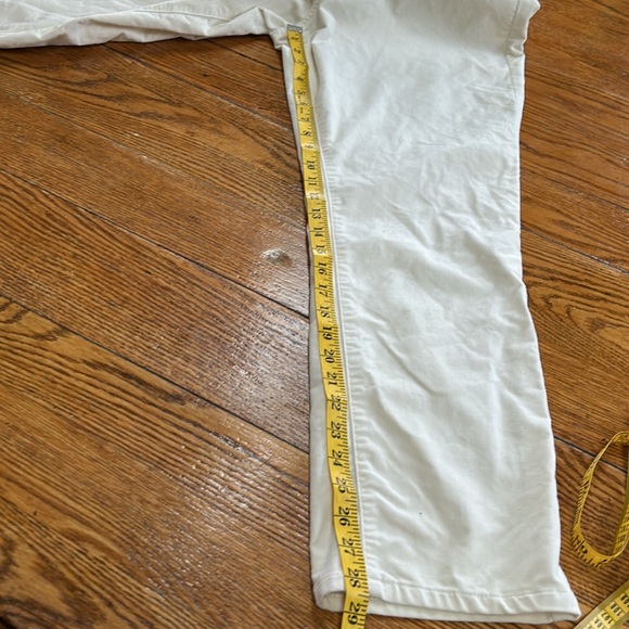 Talbots Velveteen Staight Leg Pant,cream color velvet feel fabric.Size 16 Petite - Picture 10 of 11